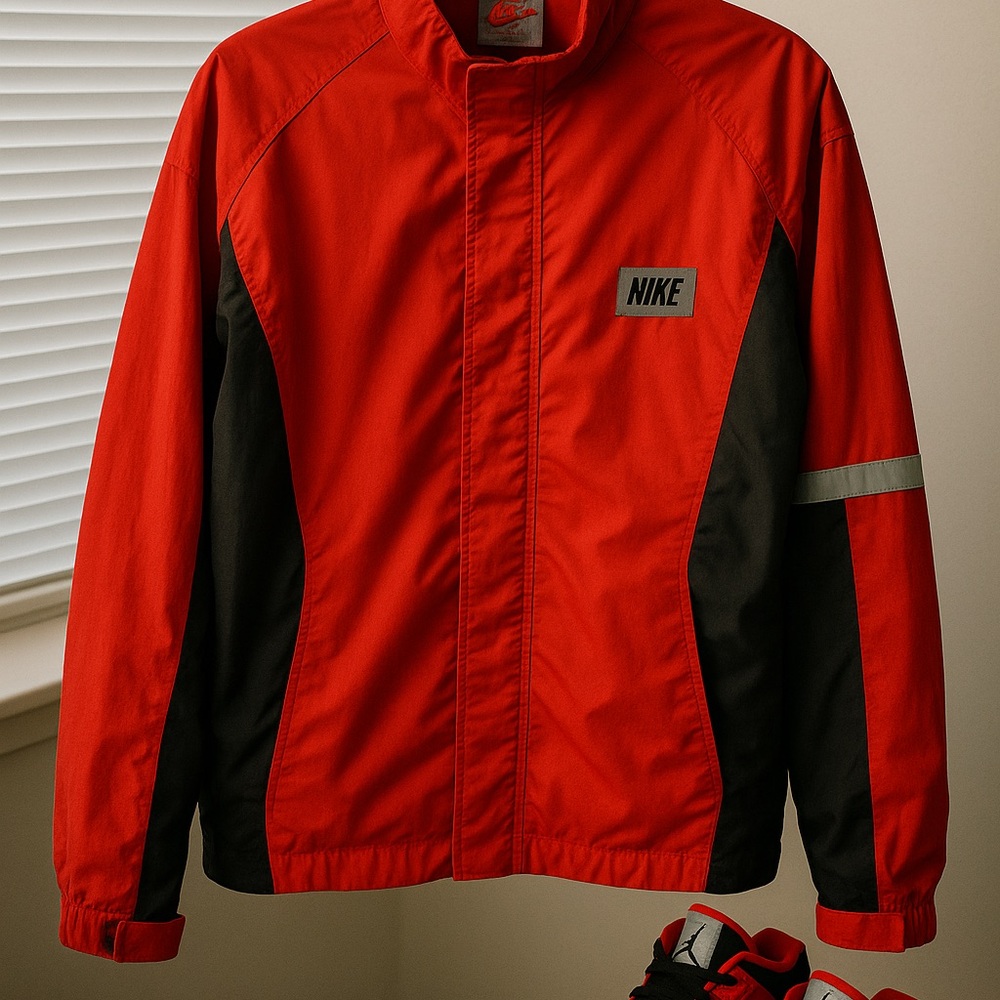 Nike Red & Black Windbreaker | Men’s XL | Made in USA